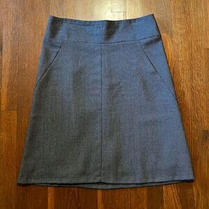 Banana Republic Wool Blend A-Line Skirt – Black/Brown – Size 6